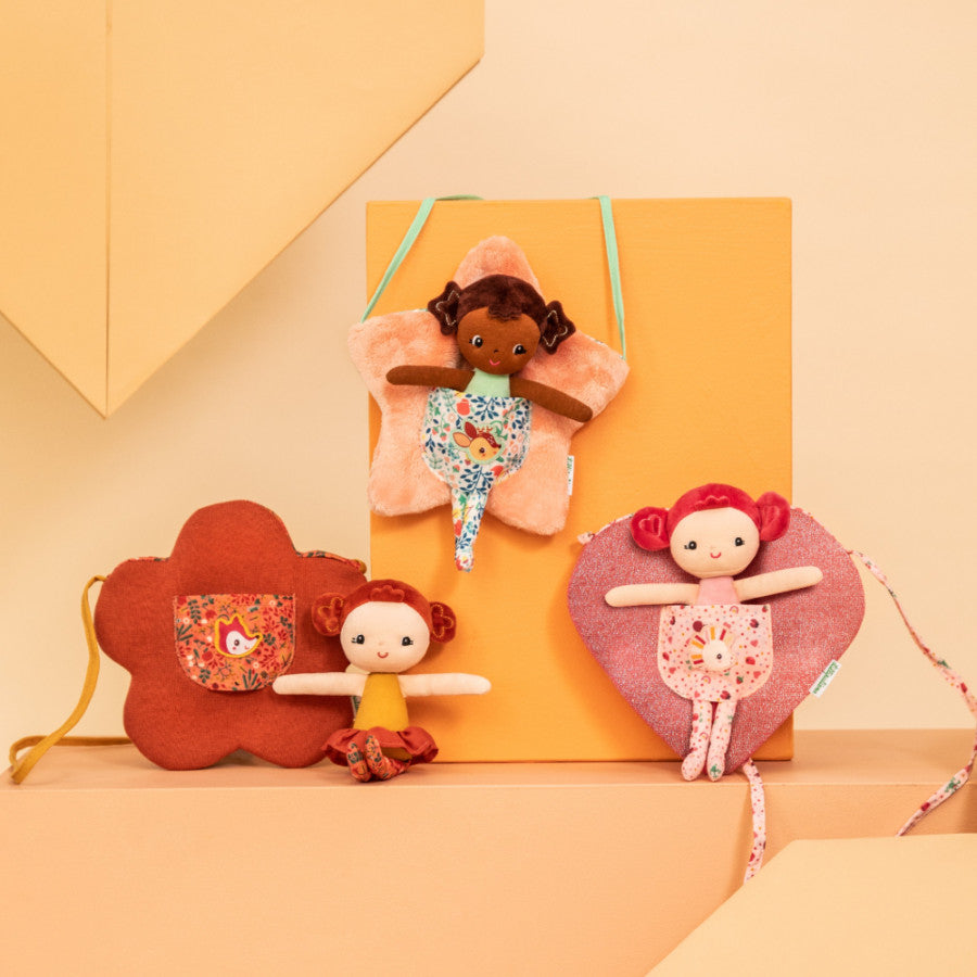 Lilliputiens - Poupée Adèle avec sac fleur