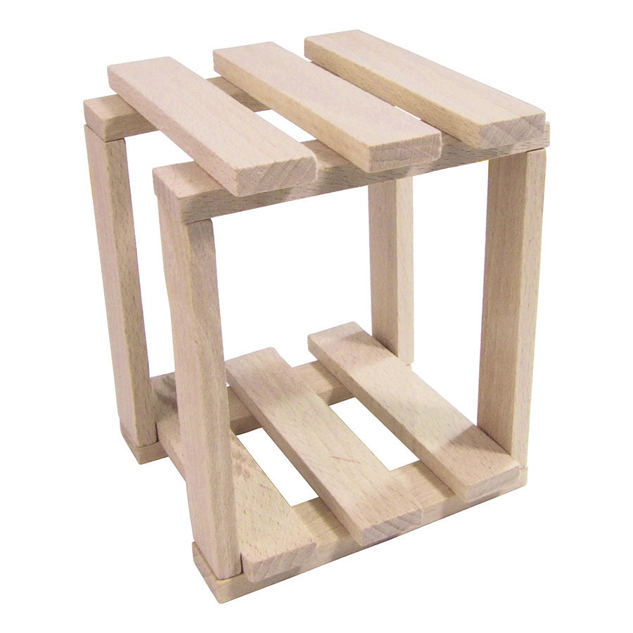 Vilac - Jeu de construction en bois, Batibloc Classic 100 planchettes - 3 ans+
