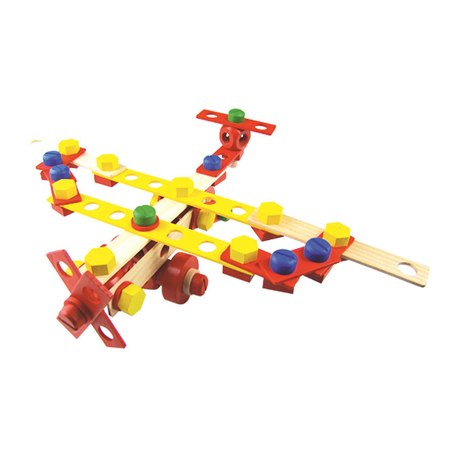 Vilac - Jeu de construction en bois, coffret Batibloc - 4 ans+
