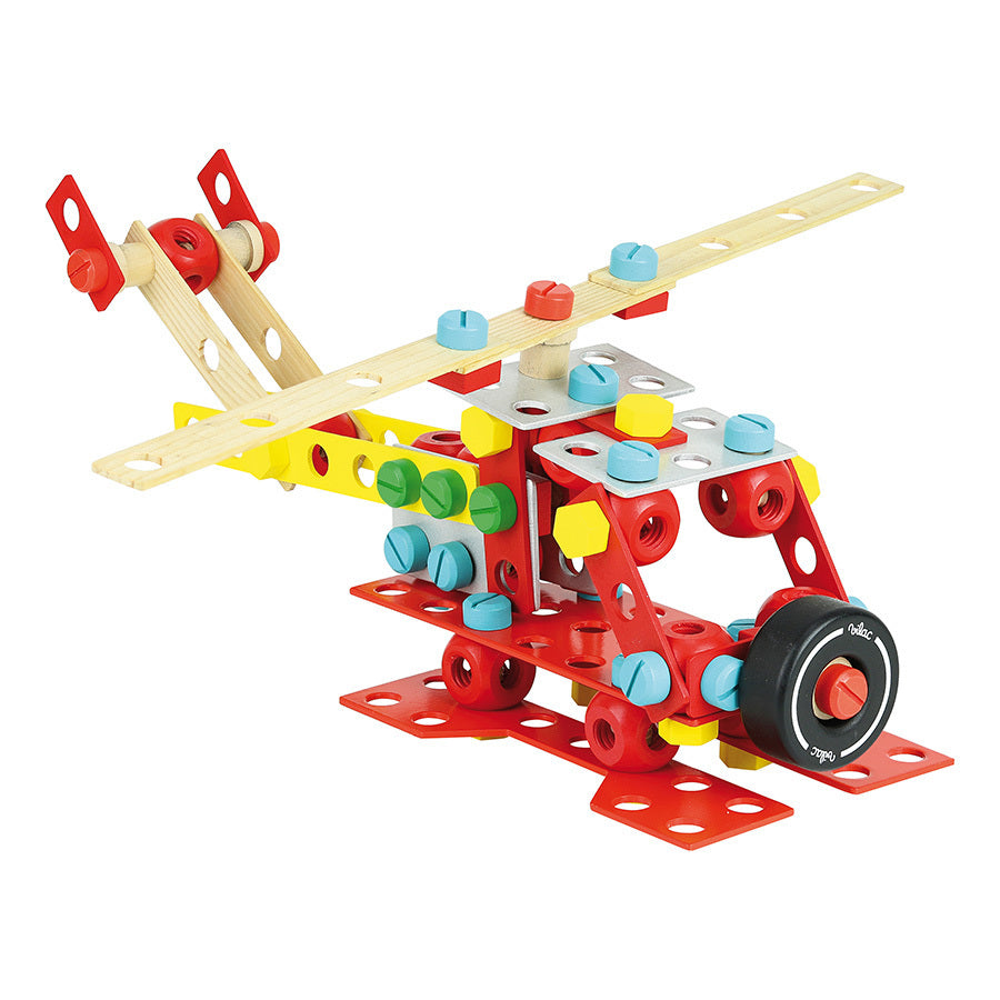 Jeu de construction en bois, coffret Batibloc Super - 4 ans+