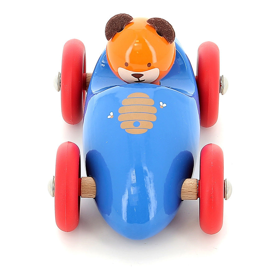Vilac - Voiture en bois Boizoos, Marcel l'ourson