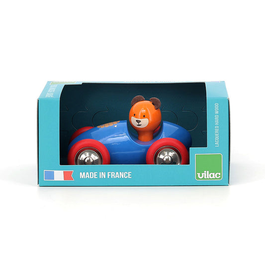 Vilac - Voiture en bois Boizoos, Marcel l'ourson