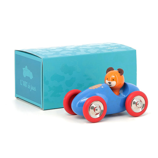 Vilac - Voiture en bois Boizoos, Marcel l'ourson