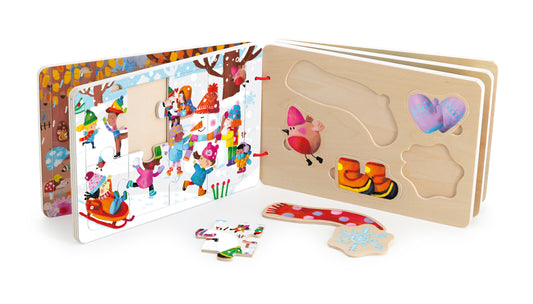 Livre puzzle - Les 4 saisons - 2 ans+