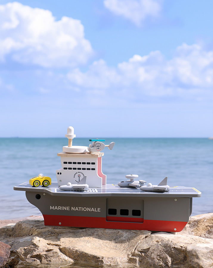 Vilac - Porte-avions + accessoires - Marine nationale 🧒3 ans+