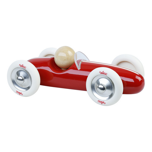 Vilac - Voiture en bois - Grand prix vintage - Modèle medium rouge