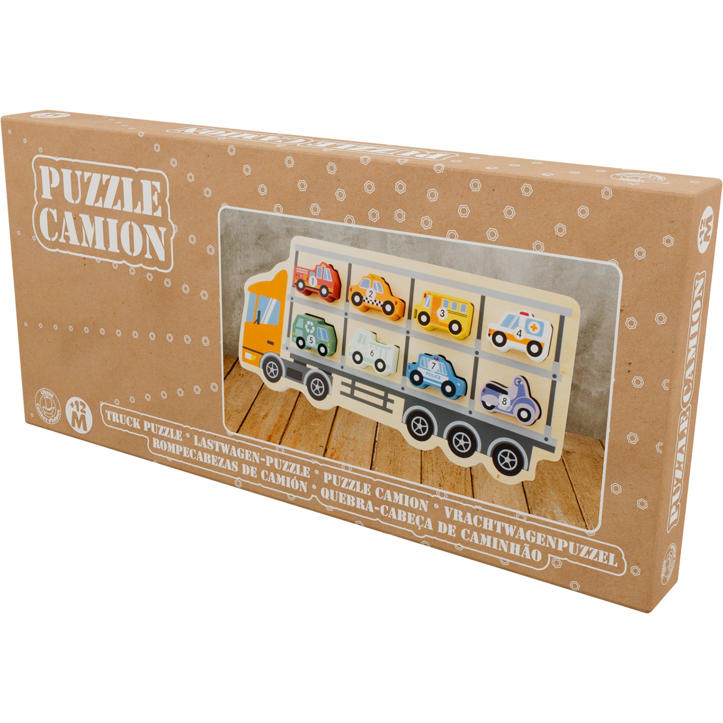 Ulysse - Puzzle camion porte voitures - 8 pièces
