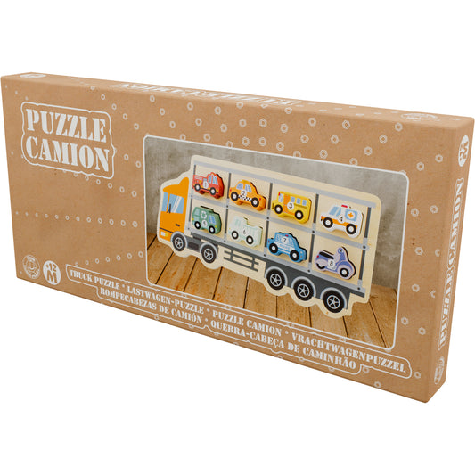 Ulysse - Puzzle camion porte voitures - 8 pièces