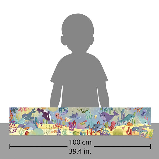 Janod - Puzzle frise les animaux marins - 36 pièces