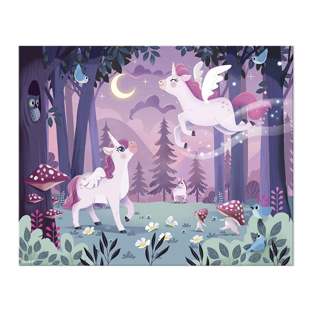 Janod - Puzzle licorne - 54 pièces
