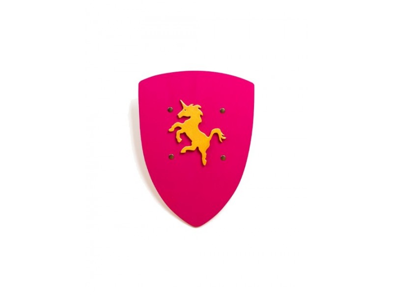 Bouclier Kamelot Rose avec Licorne