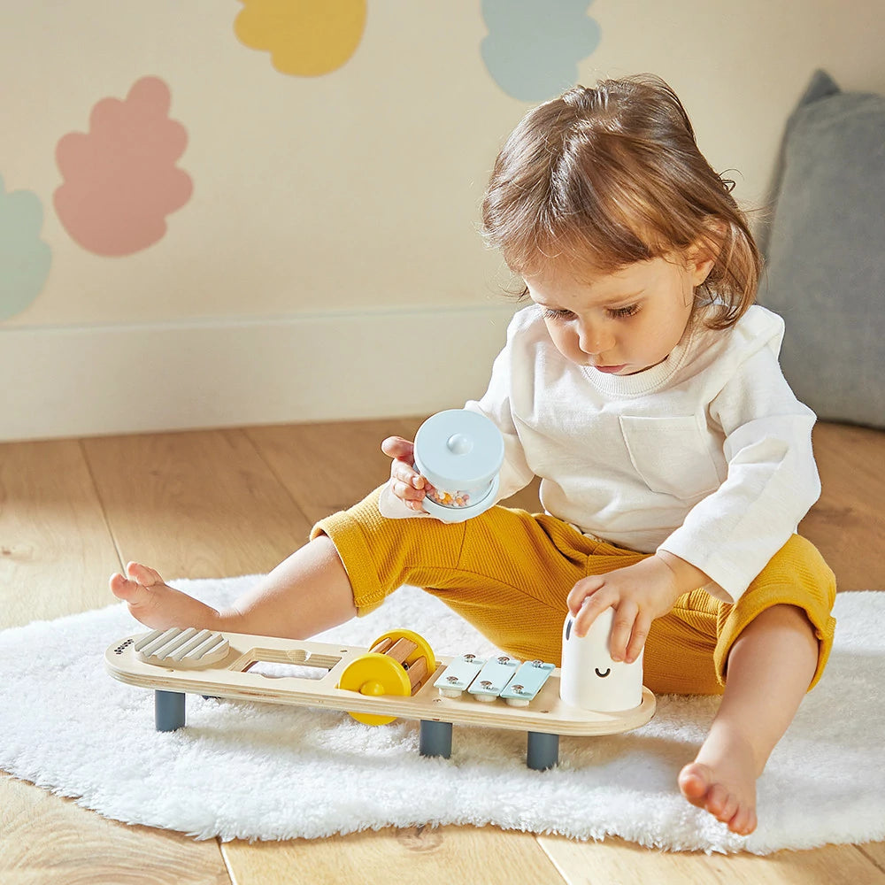 Janod - Stand d'éveil sonore Chenille Sweet Cocoon