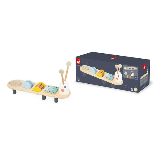 Janod - Stand d'éveil sonore Chenille Sweet Cocoon