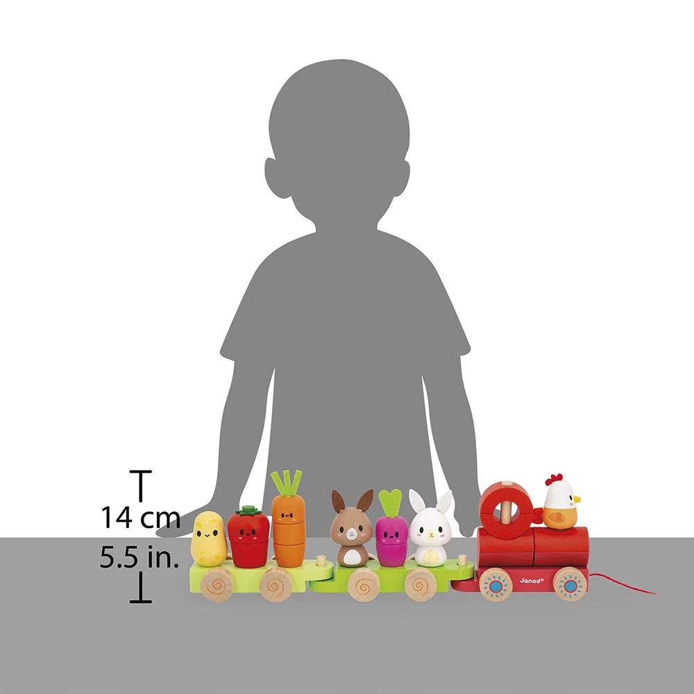 Janod - Train à tirer - Ferme