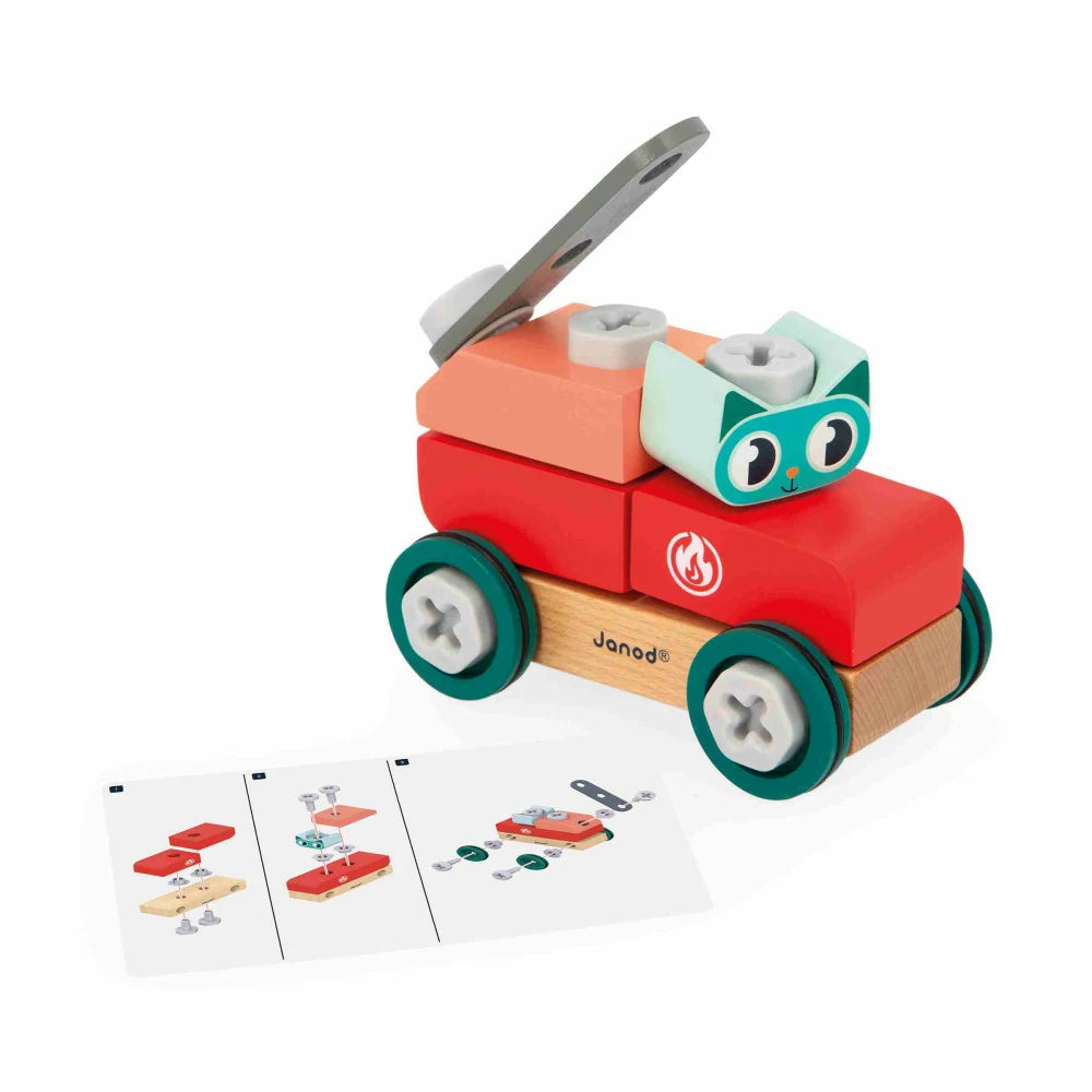 Janod -Voiture à bricoler Chat - Brico'kids